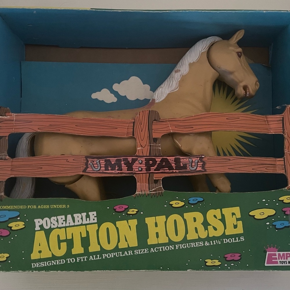 Vintage! 1979 Poseable Action Horse Barbie